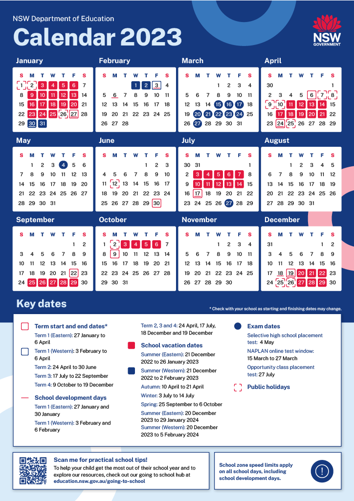 NSW Department Of Education Calendar The Meadows Public School